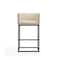 Manhattan Comfort Embassy Barstool in Cream and Black (Set of 2) 2-BS018-CR - alternate 5
